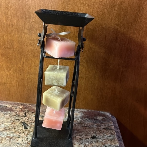 Antique Cat Tower with a 1.5” X 1” Candle on a rope. - Picture 4 of 9